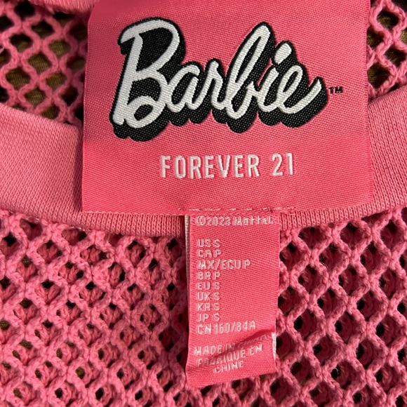 FOREVER 21 Barbie Netted Mesh Tee 💖💕 - Picture 4 of 6